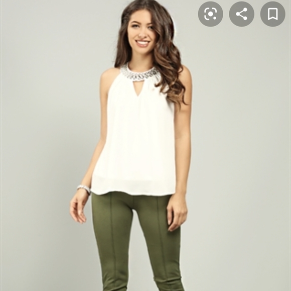 High Neck Tank Keyhole Halter - Picture 1 of 9